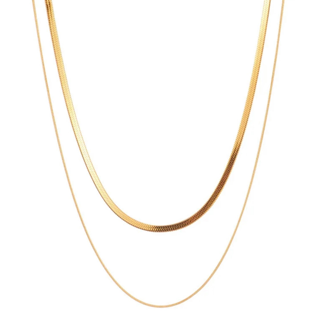 Alora Double Chain Necklace